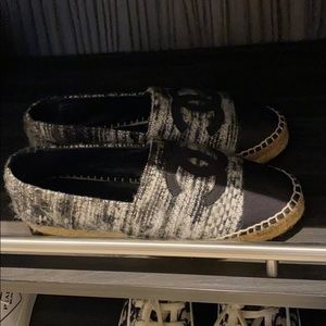 Chanel tweed espadrilles